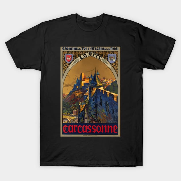 Chemin de fer d'Orléans et du midi, Carcassonne T-Shirt by BokeeLee